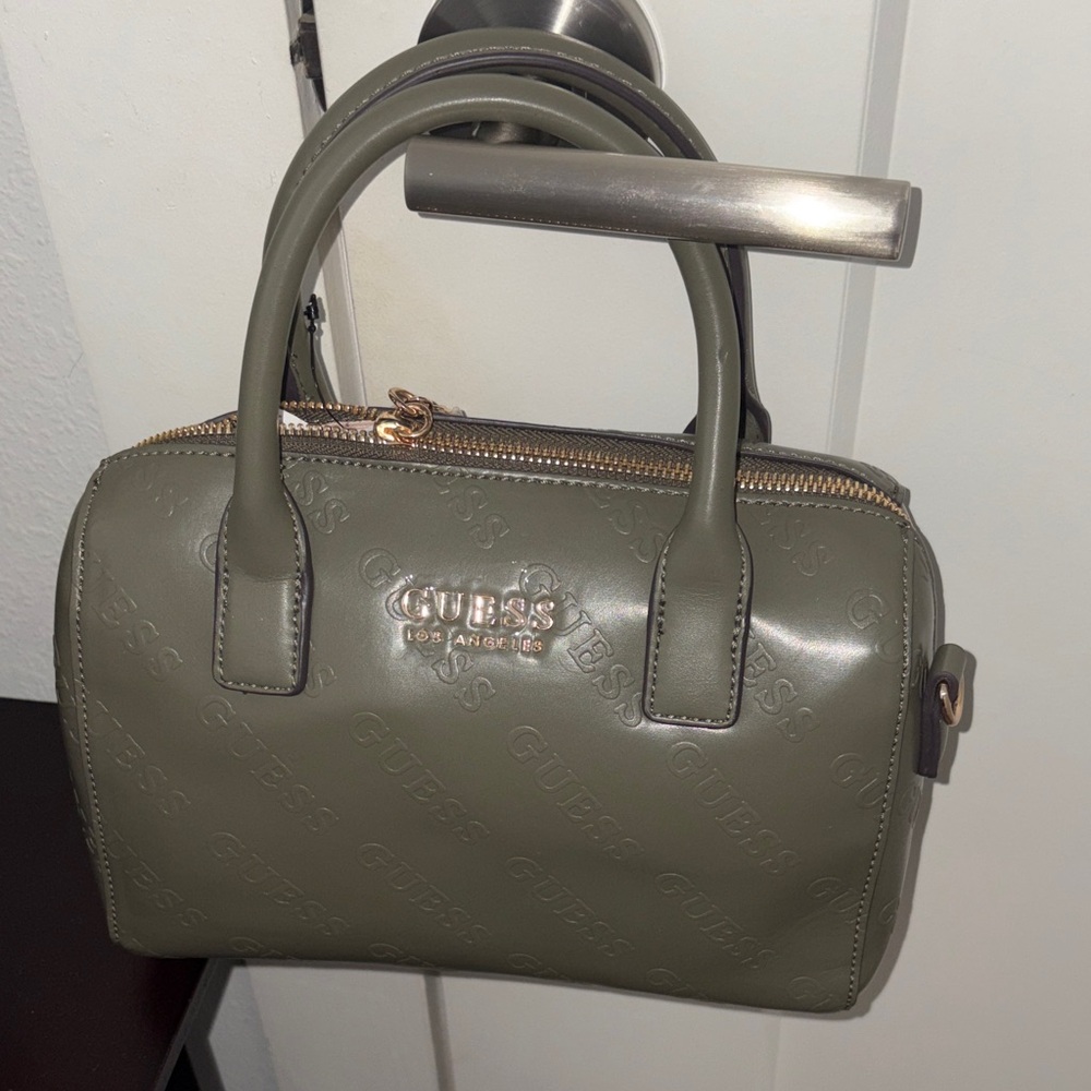 GUESS Sage Green Satchel Bag
